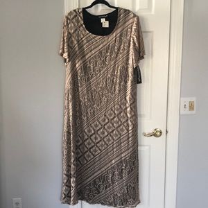 Vintage 90s Giorgio Sant Angelo Crochet Maxi Dress